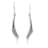 Sterling Silver Polished Curve Long Drop Earrings