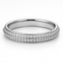 White Gold Wedding ring with diamond accents on a white background