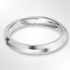 Heavy Bevelled Profile Wedding Ring White Gold 3.0mm