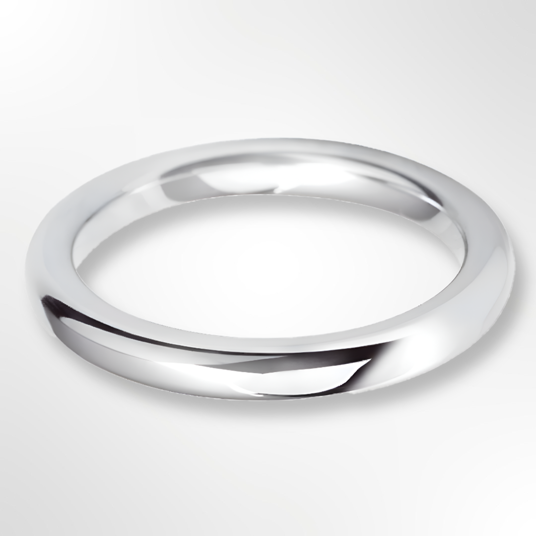 Heavy Court Wedding Ring Platinum 2.5mm