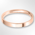 Light Flat Court Wedding Ring Rose Gold 2.5mm