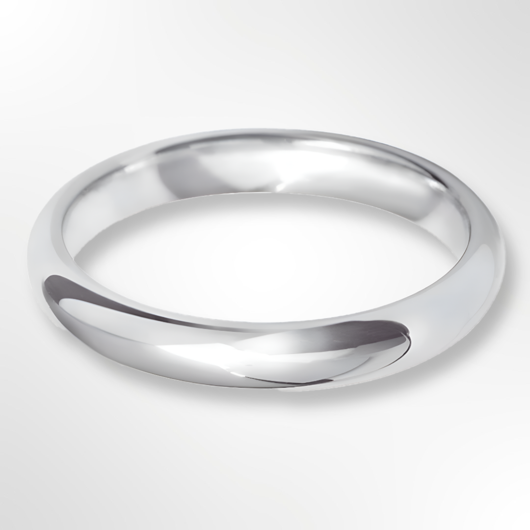 Classic Paris Profile Wedding Ring Platinum 3.0mm