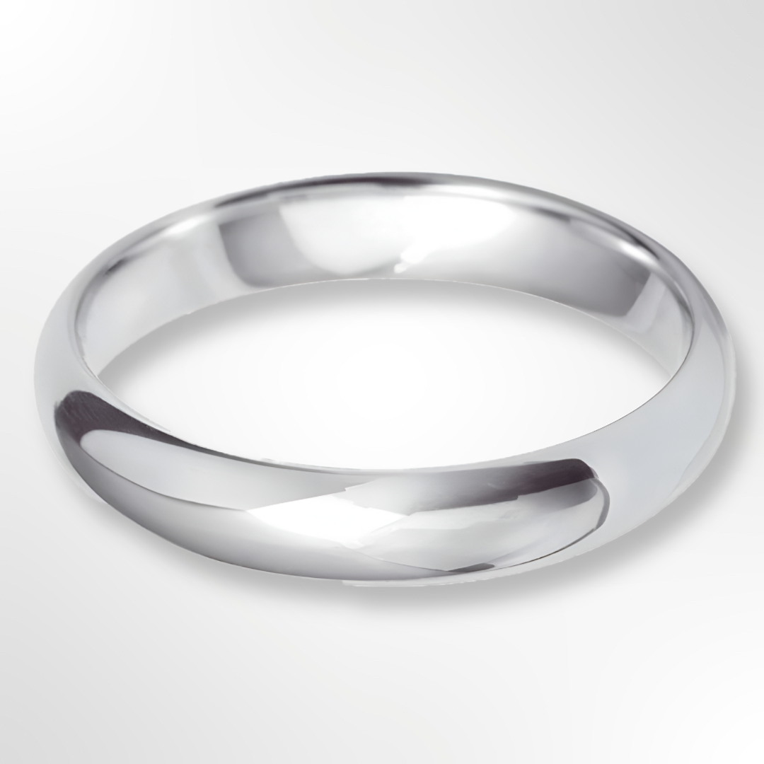 Classic Paris Profile Wedding Ring Platinum 4.0mm