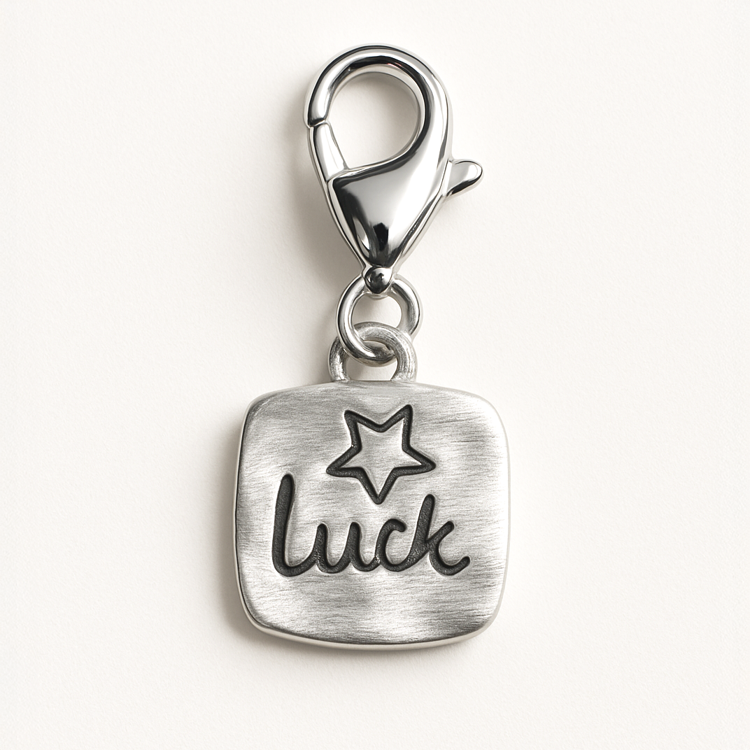 Silver Lucky Star Charm