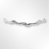 Sterling Silver Wave Link Bracelet