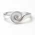 Silver Ring with Round Detail on a white background