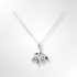 Sterling Silver Heather Pendant Necklace