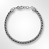 Silver Woven Mens Bracelet