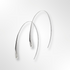 Sterling Silver Polished Tapered Long Wire Drop Earrings