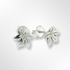 Sterling Silver Vine Leaf Stud Earrings