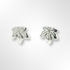 Sterling Silver Vine Leaf Stud Earrings