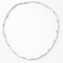 Silver Polished Open Link Collar on a white background