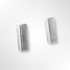 Sterling Silver Satin Rectangular Stud earrings