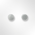Sterling Silver Satin Flat Top Disc Stud earrings