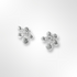 Sterling Silver Emerging Shoot Stud Earrings