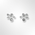 Sterling Silver Emerging Shoot Stud Earrings