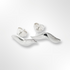 Sterling Silver Wave Stud Earrings