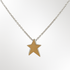 Silver and Gold Star Necklace Pendant