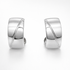 Siler Clip On Earrings with Diagonal Stripe n a white background