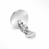 Silver Clip On Earrings Fastening on a white background