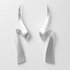 Twisted Silver Drop Earrings