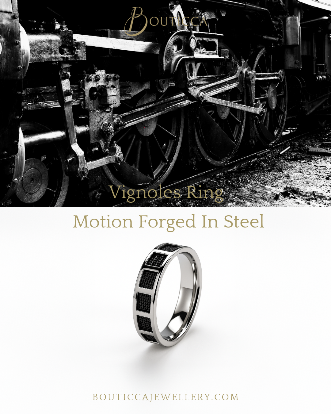 Steel Vignoles Ring