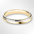Yellow Gold Offset Channel Set Diamond Wedding Ring
