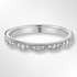 Platinum Vintage Inspired Diamond Set Wedding with Scalloped Edges